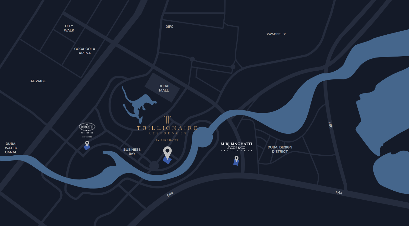 Trillionaire Residences by Binghatti Master Plan