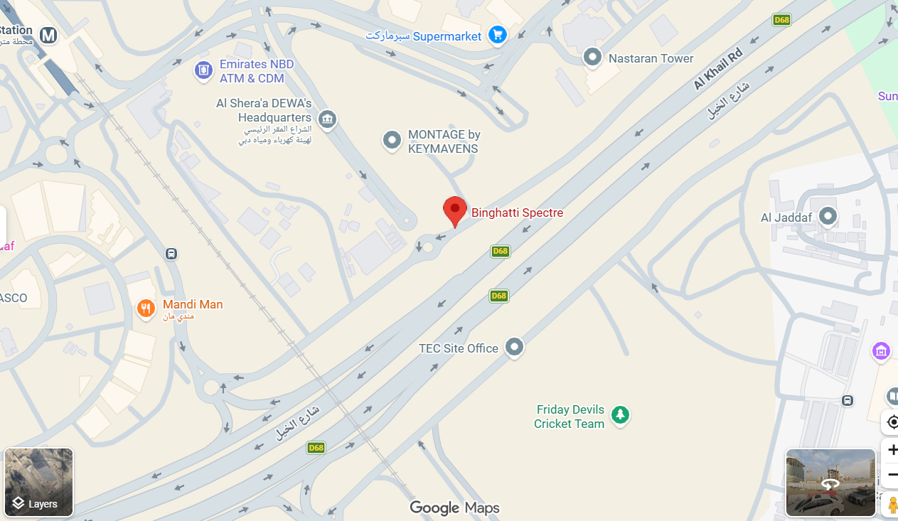 Binghatti Spectre Location Map